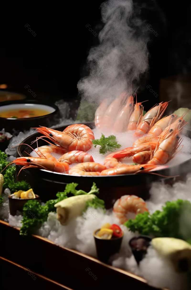 海鲜拼盘日式料理清爽现代,高清,摄影图,摄影图片,图片大全,摄影图免费下载